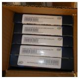 Pallet of misc plastic parts, filament, wireless network cards