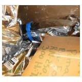 Pallet of misc plastic parts, filament, wireless network cards
