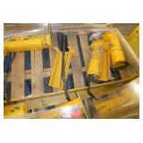 Pallet of safety pallet rack protectors