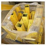Pallet of safety rail posts