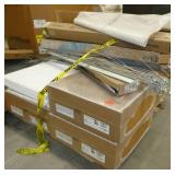 Pallet of ceiling tile and grid etc