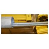 9 pieces of pipe, 2 threaded rod, 6 shelving uprights and 3 pieces of strut