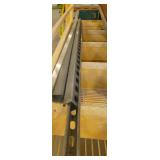 9 pieces of pipe, 2 threaded rod, 6 shelving uprights and 3 pieces of strut