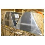 4 New rubber wheel chocks 10x6x8