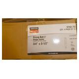 Full case of 40 anchors 3/4x5-1/2 and a box of connectors
