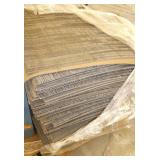 Toolbox 27x22x32, box of hose and copper line, pile of commercial carpet tiles