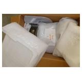 Pallet of plastic extruder parts
