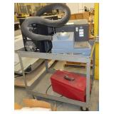 Cart, toolbox and TA Instruments 970501.901 lab cooling system
