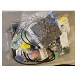 Pallet of 7 boxes of misc techie items