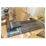 Pallet of tech items including 2 calibration boards and a Thorlabs stage