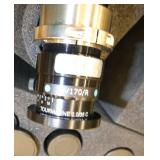 Lot of 12 Schneider-Kreuznach machine automated vision lens and a stand