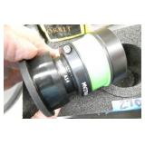 Lot of 12 Schneider-Kreuznach machine automated vision lens and a stand