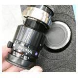 Lot of 12 Schneider-Kreuznach machine automated vision lens and a stand