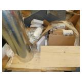 Pallet full with 2 parts bin hangers, security card mullion readers, wallmounts, anchors, duct etc