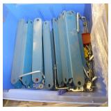 Pallet of hardware, leg supports, adjustable column feet, cable