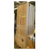 Two lighted bookcases 27x12x84