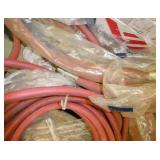 Pallet of hydraulic and air hoses and misc hardware