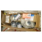 Pallet of hydraulic and air hoses and misc hardware