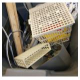 Pallet of misc - hose, vacuum, brute, wash tank items