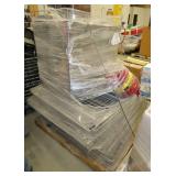 Ten pieces of wire deck for pallet rack, large wire basket 24x35x29 for parts washing, gas can