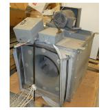 Centrifugal fan with 1-1/2hp 3ph motor and electrical switches