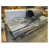 Small Paint booth Panels 42 wide, 7ft long, top grate 6ft