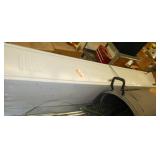 Lot of wire shelving posts and a single locker