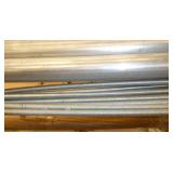 Wire shelving unit 24x72 and contents - emt, threaded rod, uni-strut