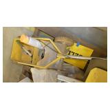 Pallet of shovels, tamper, parking lot striper, some raw materials (carbon fiber and starmag ferrite)