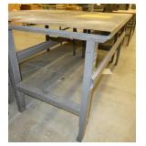 All steel workbench, adjustable height, 72x36