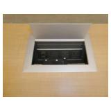 24x60 conference room table with electrical outlets