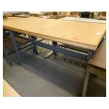 60x30 Workbench with wood top and steel legs
