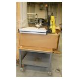 Rolling cart 30x38, pressure washer, folding table and a piece of plexiglas 32x32