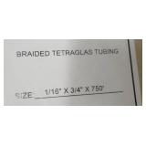 Roll of Tetraglas Braided Tubing 3/4 inch