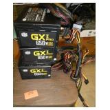 Six 650 Watt computer power supplies