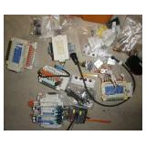 Lot of solenoid valves and misc parts including a Fluke input module