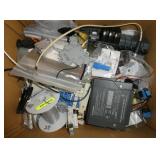 Lot of solenoid valves and misc parts including a Fluke input module