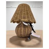 Table Lamp with Woven Base & Shade - Threshold