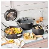 7pc Nonstick Hard Anodized Cookware Set