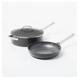 7pc Nonstick Hard Anodized Cookware Set