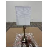 Window Pane Table Lamp with USB Nickel