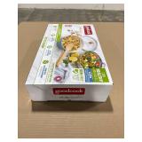 Good Cook Ceramic Pan with Lid 12" Blue/White