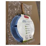 Good Cook 12" Ceramic Skillet (Blue/White)