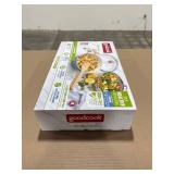Good Cook Ceramic Pan with Lid 12" Blue/White