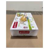 Good Cook Ceramic Pan with Lid 12" Blue/White
