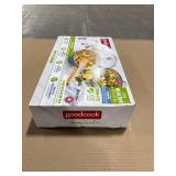 Good Cook Ceramic Pan with Lid 12" Blue/White