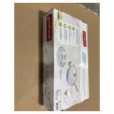 Good Cook Ceramic Pan with Lid 12" Blue/White