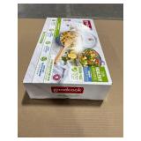 Good Cook Ceramic Pan with Lid 12" Blue/White