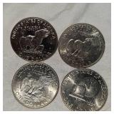 1974 Ike Proof UNC, 1971,72,76 Ikes-4 Total