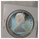1985 Canada Silver Moose $1 UNC